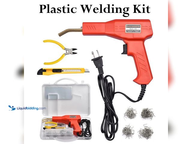 Lot 49-1616484 - Plastic Welding Kit with 200 Repair Staples Red and Hard Case - NEW - Perfect for repairing and rein...
