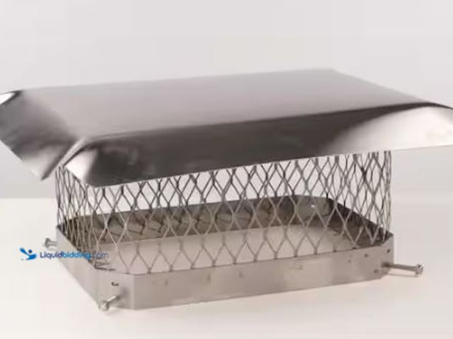 Lot 49-1565935 - Master Flow 13 in. x 13 in. Stainless Steel Fixed Chimney Cap, Model # CC1313SS, Unused.  Ref#SR1230