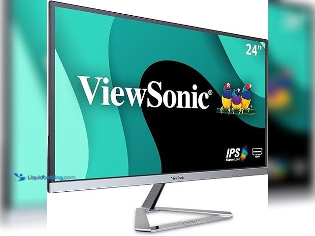 Lot 49-3513327 - ViewSonic VX2476-SMHD 24 Inch 1080p IPS Monitor with FreeSync, Ultra-Thin Bezels, HDMI and DisplayPo...