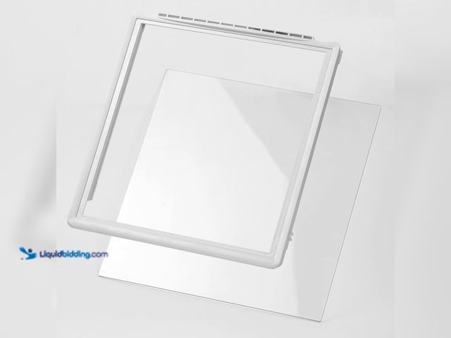 Lot 49-5453719 - Refrigerator Shelf Frame With Glass, Refrigerator Drawer Cover for Frigidaire Replacement Shelf With...