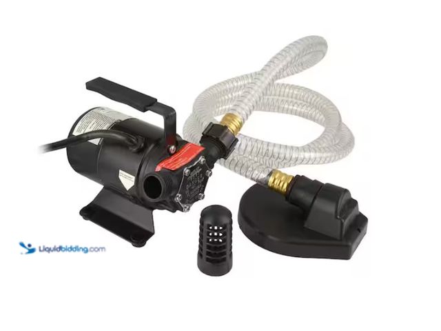 Lot 49-3613511 - Everbilt 1/10 HP Non-Submersible Self-Priming Transfer Pump, Model # EBTP1, Slightly used, Powers on...