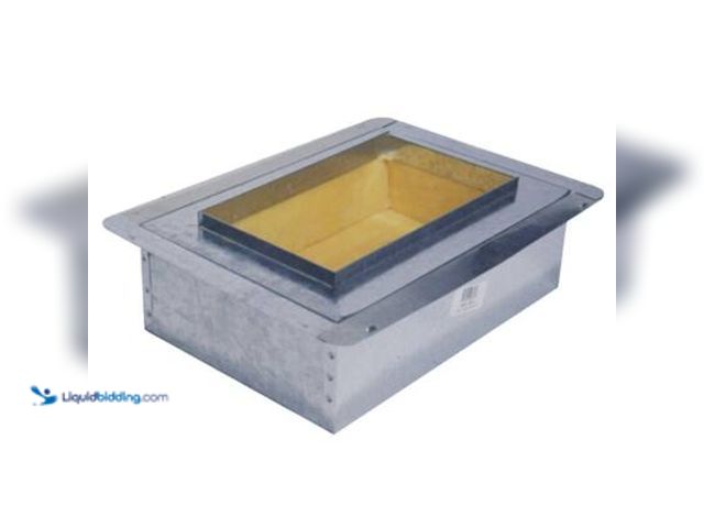 Lot 49-5572102 - QTY 4 - Master Flow 12 in. x 6 in. Ductboard Insulated Register Box - R6. Model # DIRB12X6. Unused