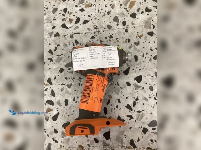 Lot 49-5452436 - RIDGID
18V Brushless Cordless 3-Speed 1/4 in. Impact Driver (Tool Only). SKU # 1006204102 Item is u...