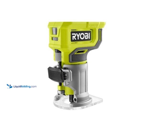 Lot 49-3565282 - RYOBI ONE+ 18V Cordless Compact Fixed Base Router (Tool Only) Model # PCL424B Unused. Unable to test...