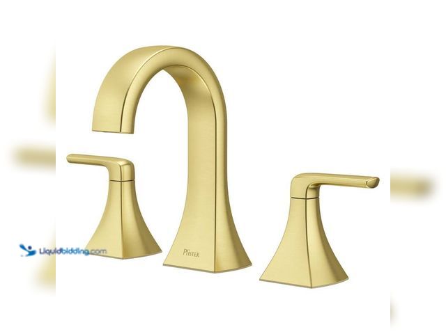 Lot 49-5412647 - Pfister Bruxie 8 in. Adjustable Widespread Double Handle Bathroom Faucet with Drain Kit Included in ...