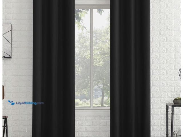 Lot 49-1622895 - Lot of (2) Sun Zero Arlo 2-Piece Textured Thermal Insulated Room Darkening Grommet Curtain Panel Pai...