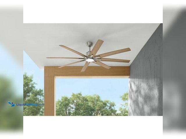 Lot 49-5406129 - Home Decorators Collection Kensgrove II 72 in. Smart Indoor/Outdoor Brushed Nickel Ceiling Fan with ...