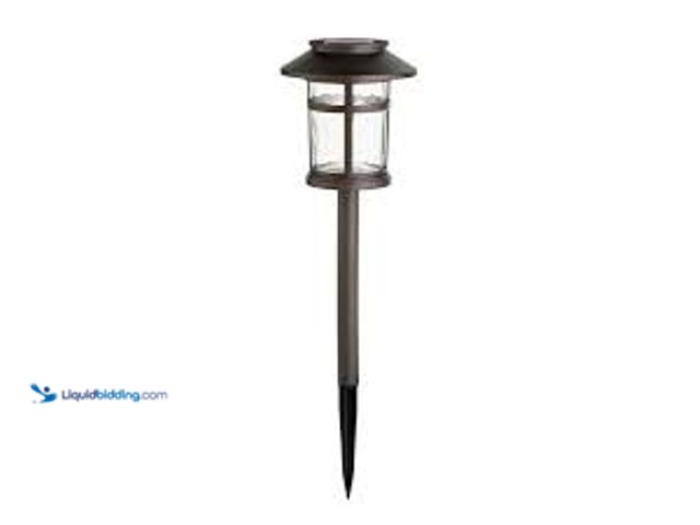 Lot 49-3539224 - QTY 6 - Hampton Bay Duncan 10 Lumen Bronze LED Weather Resistant Outdoor Solar Path Light with Plast...