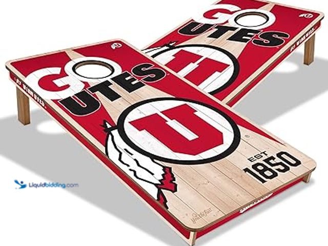 Lot 49-5407513 - YouTheFan NCAA 2’ x 4’ Professional Wood Cornhole Game. Model: B0DF32Z6XK. Unused