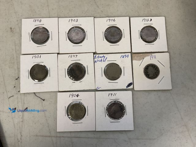 Lot 49-1505723 - LOT OF 10 LIBERTY V NICKELS EARLY 1900’S #COINS0122