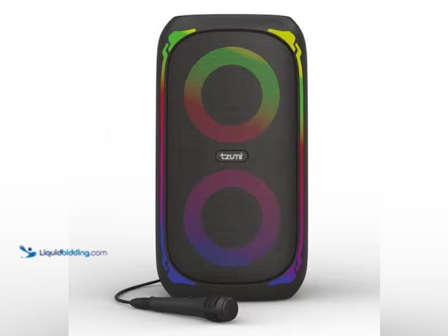 Lot 49-3611942 - Tzumi Super Bass Jobsite Speaker, Model # 9525HD, Slightly used, No charger, Has attachments, Powers...