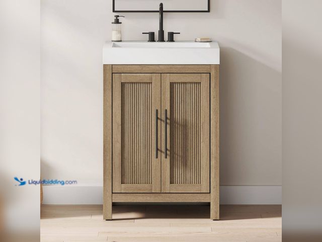 Lot 49-5482065 - Glacier Bay
Cargrove 24 in. Single Sink Oak Bath Vanity with White Resin Composite Top (Assembled) ...