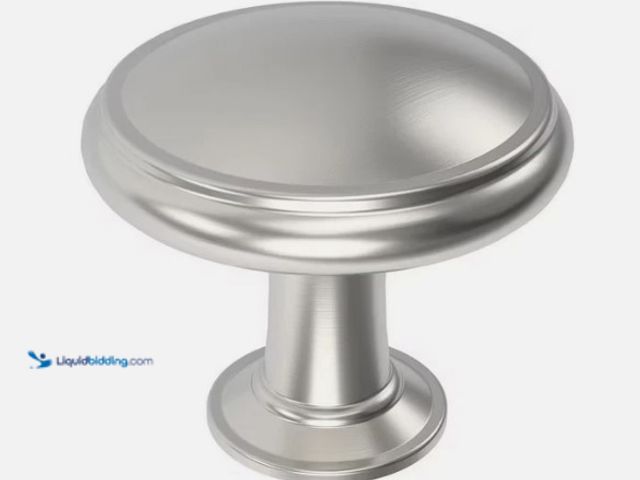 Lot 49-1628133 - Lot of (2) Style Selections 25-Pack MITCHELL 1-3/16-in Satin Nickel Round Cabinet Knobs.   Ref#SB071...
