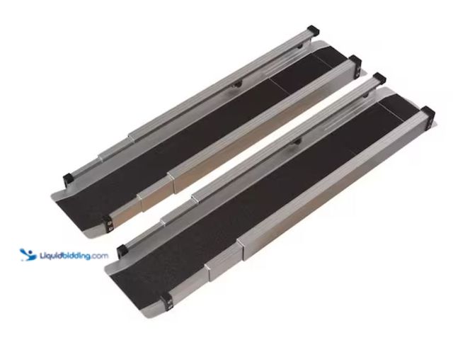 Lot 49-1623719 - DMI 5 ft. Telescoping Wheelchair Ramps, Model # 517-4094-0000, Unused.  Ref#SR0708