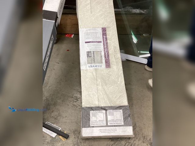 Lot 49-5465006 - 2-Panel Flat Molded Bifold Closet Door Item is unused with scuffs and scratches on door