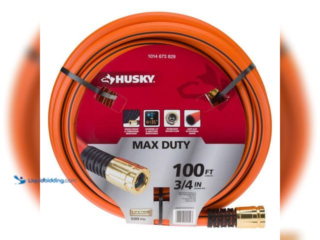 Lot 49-5538646 - Husky
3/4 in. Dia x 100 ft. Husky Max Duty Garden Hose, Store SKU # 1014673829. Used