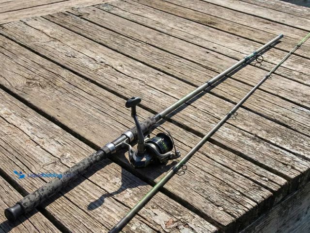 Lot 49-2024706 - Ozark Trail Grit Stick 7 ft 2-Piece Spinning Rod and Reel Combo, Model# OT-GSCF70502-M,  Slightly us...