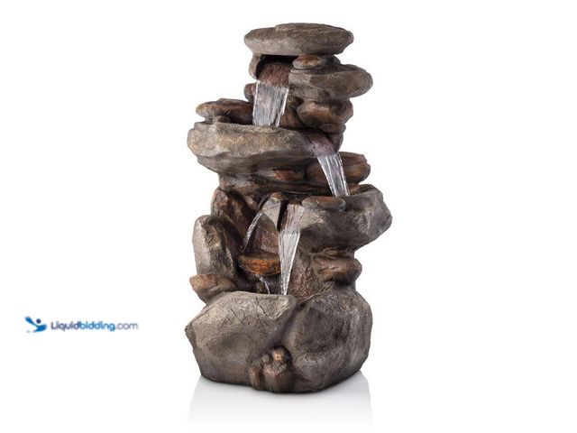 Lot 49-5433702 - Alpine Corporation
40 in. Tall 4-Tier Outdoor Rock Fountain with LED Lights in Gray Stone Look. Ite...