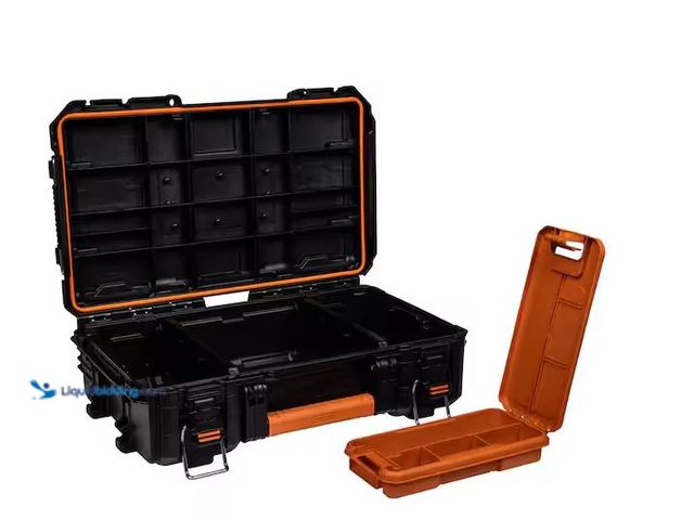 Lot 49-1630877 - RIDGID Pro Gear System Gen 2.0 Stackable Durable Compact Power Tool Box With Secure Hang Mounts, Mod...