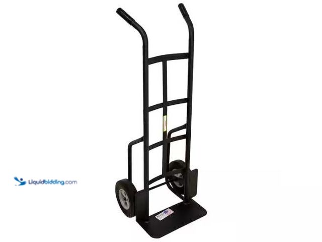 Lot 49-1627471 - Milwaukee 1,000 lbs. Capacity Dual-Handle Hand Truck Model # 60138, Slightly Used, 1 Wheel Missing B...