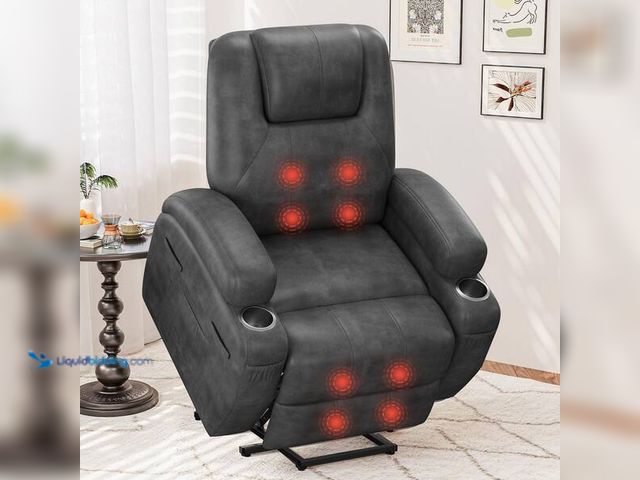 Lot 49-5474856 - LACOO
Black Leather Standard (No Motion) Recliner with Power Lift. Item is Unused