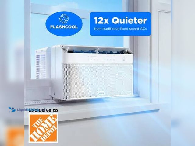 Lot 49-5544019 - Midea 8,000 BTU U+ Smart Inverter Window AC Cools up to 350 sq ft. Dual filtration, Remote, Timer, W...