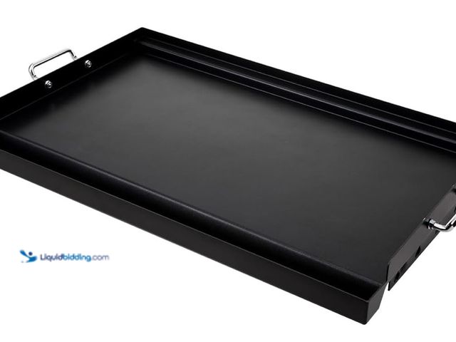 Lot 49-1571006 - LotFun 25" x 16" Carbon Steel Cooking Griddle for Outdoor Gas Grill, Universal Griddle Flat Top Plat...