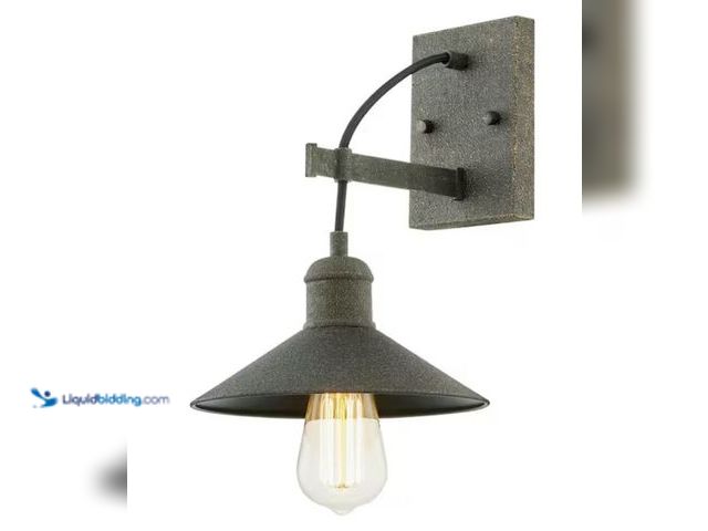 Lot 49-2006215 - Home Decorators Collection Halstead 10 in. 1-Light Vintage Bronze Wall Sconce with Metal Shade, Mode...