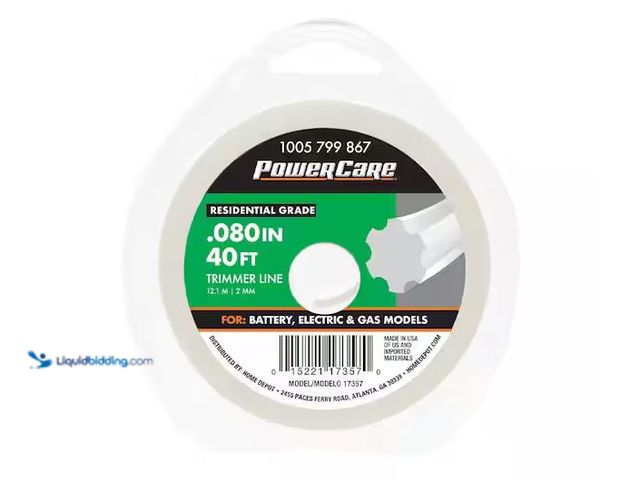 Lot 49-5573229 - Bulk Pack of Powercare
Universal Fit .080 in. x 40 ft. Gear Replacement Line for Gas, Corded and Co...