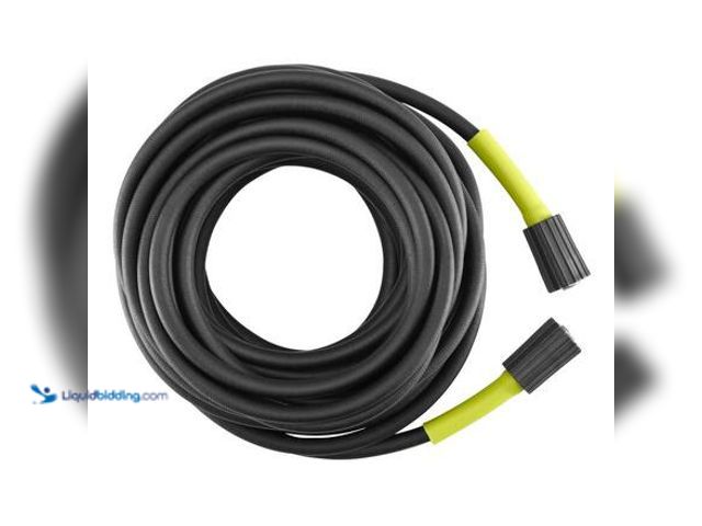 Lot 49-3565254 - RYOBI 1/4 in. x 50 ft. 3600 PSI Flexible Pressure Washer Hose Model # RY31HPH02 unused