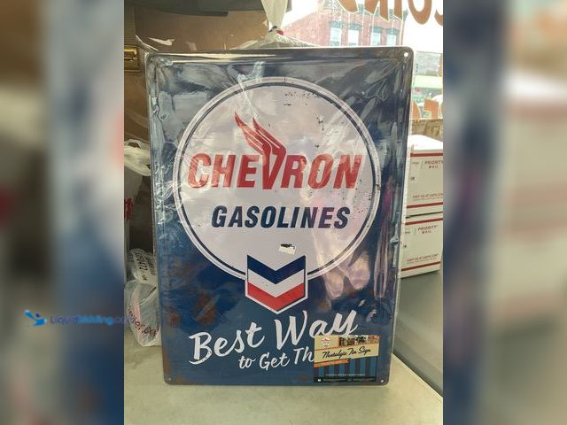 Lot 49-5350474 - Other NEW METAL COLLECTOR SIGN “CHEVRON GASOLINES” MEASURES APPROXIMATELY 12 INCH BY 16 INCH