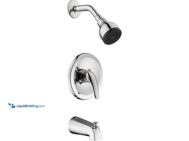 Lot 49-5413596 - Glacier Bay
Aragon Single-Handle 1-Spray Tub and Shower Faucet in Chrome (Valve Included) USED