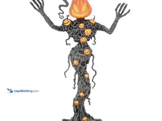 Lot 49-2001035 - Home Accents Holiday 6.5 ft. Gruesome Grounds LED Pumpkin Vine Creature, Model # 25PA02783, Unused, ...