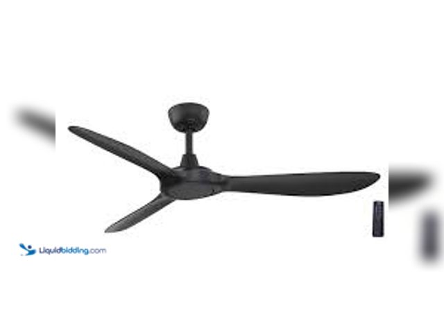 Lot 49-5485438 - Home Decorators Collection Tager 52 in. Smart Indoor/Outdoor Matte Black with Matte Black Blades Cei...