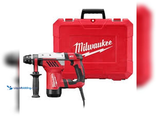 Lot 49-5438142 - Milwaukee 1-1/8 in. Corded SDS-Plus Rotary Hammer. Model # 5268-21. Used, powers on, some scuffs.