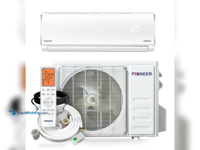 Lot 49-1550373 - Pioneer® Diamante Pro™ 12,000 BTU 20.5 SEER2 115V High-Wall Ductless Mini-Split Air Conditioner Inve...