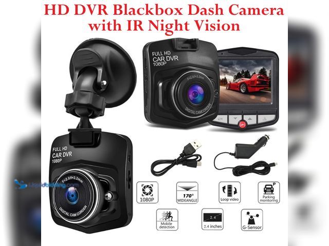 Lot 49-1616481 - HD DVR Blackbox Dash Camera with IR Night Vision Black – NEW - Capture every moment with this full 1...