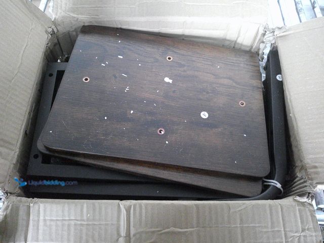 Lot 49-3463536 - 2 bar spools, dark wooden brown, unused.  Ref#MTMED-0804