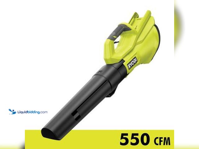 Lot 49-5559249 - RYOBI 40V 120 MPH 550 CFM Cordless Battery Leaf Blower (Tool Only). Model # RY40LB01B unused