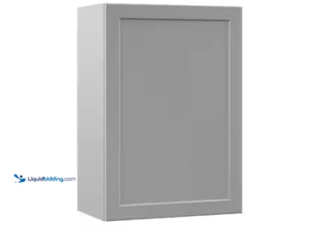 Lot 49-1518009 - Hampton Bay Designer Series Melvern Assembled 21x30x12 in. Wall Kitchen Cabinet in Heron Gray Model ...