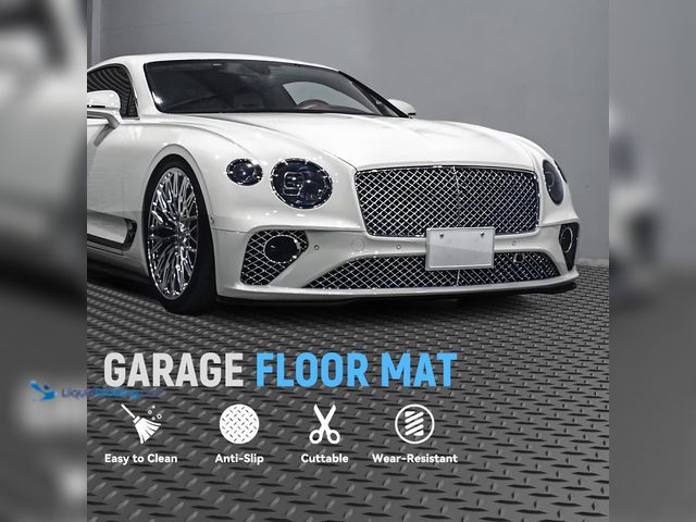 Lot 49-5544093 - 8x25 FT Garage Floor Mat, 2.8mm Thickened PVC Flooring Roll for Under Car, 200 SQFT Diamond Plate Gr...