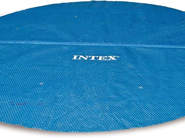 Lot 49-5408660 - INTEX 28014E Solar Pool Cover: for 16ft Round Easy Set and Metal Frame Pools – Insulates Pool Water ...