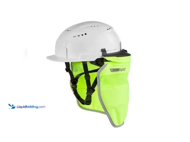 Lot 49-3432129 - Lot of (2) Milwaukee BOLT Yellow High Visibility Mesh Sunshade with 50+UPF UV Protection, Model # 48...