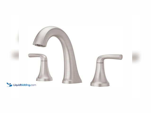 Lot 49-5406761 - Pfister Ladera 8 in. Widespread Double Handle Bathroom Faucet in Spot Defense Brushed Nickel, Model#...