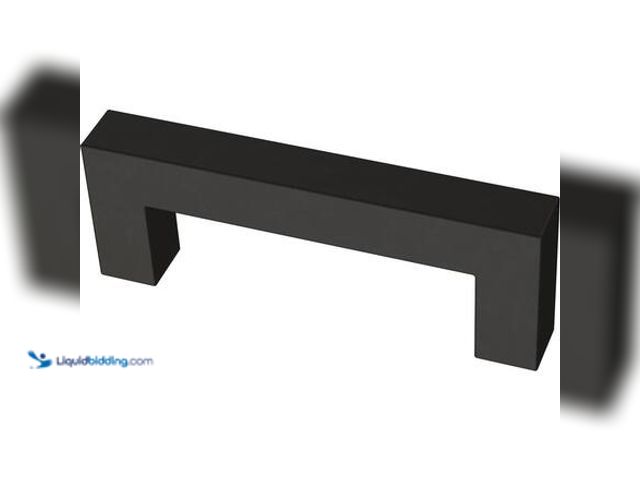 Lot 49-5581857 - QTY 23 - Liberty Modern Square 3 in. (76 mm) Modern Matte Black Cabinet Drawer Bar Pull with Open Ba...