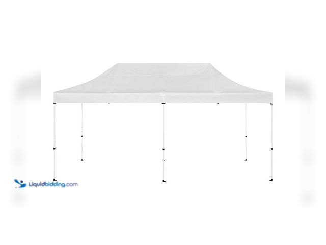 Lot 49-5406401 - Everbilt 20 ft. x 10 ft. Commercial Cross Truss Canopy with Central Lock, Model # LX200A, Unused.