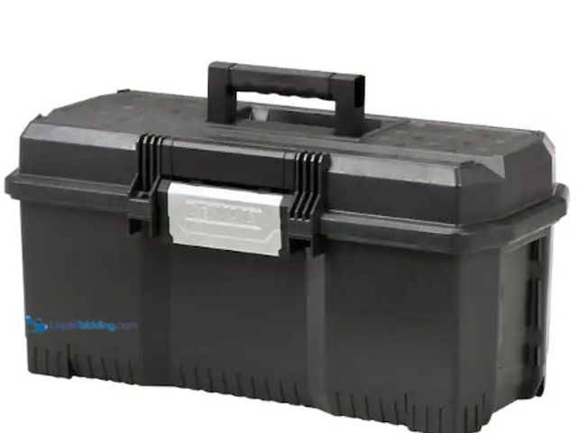 Lot 49-2022746 - DEWALT 24 in. D Resin 1-Touch Hand Tool Box, Model # DWST24082, MSRP $39.98, Slightly used, Scuffs &...
