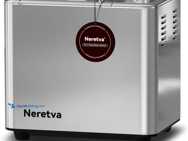 Lot 49-5549975 - Neretva 20-in-1 2LB Bread Maker Metal Bread Machine with Dual Heater-Silver | Automatic Bread Maker ...