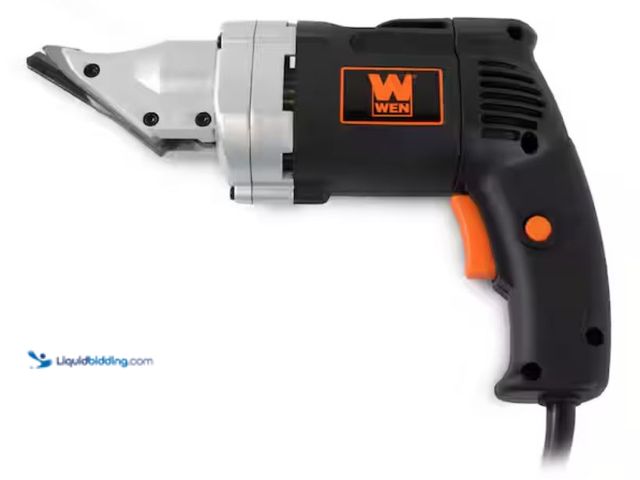 Lot 49-2001181 - WEN 4 Amp 18-Gauge Variable Speed Swivel Head Electric Metal Shear, Model # 3650, Unused, Has attach...
