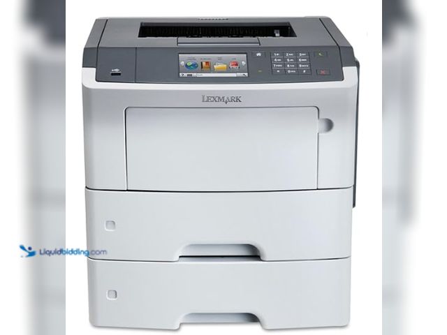 Lot 49-2024554 - Lexmark Laser printer. Model #MS610de. MSRP $500. Used. Scuffs and scratches. Dirty.   Ref#PA0925